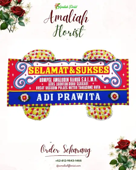 Papan Bunga Ucapan Selamat Pandowan